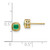 10k Emerald and Diamond Earrings EM7092-EM-010-1YA
