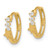 14k Madi K CZ Shooting Star Hinged Hoop Earrings GK924