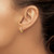 14k Madi K CZ Shooting Star Hinged Hoop Earrings GK924