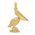 14K Standing Pelican Charm K7786