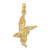 14K 3-D Pelican Flying Charm K7784