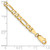 14K 8 inch 4mm Flat Figaro with Lobster Clasp Bracelet FFL100-8