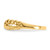 14K Polished Criss Cross Pattern Hearts Ring K4568