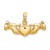 14K Hands Holding Heart Charm K7110