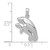 14K White Gold Double Manatee Pendant K2997W