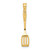 14K W/ Black Enamel 3-D Spatula Charm K7019