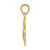 14k Enameled 3 Leaf Clover Pendant K1721