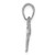 14k White Gold Polished Dog Charm K4856W