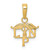 14k LPN Symbol Pendant K4933