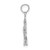 14k White Gold Angel Pendant K9592W
