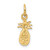 14k Polished Pineapple Charm K971