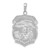 14K White Gold Polished Large Saint Michael Protect Us Medal Pendant K5667W