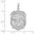 14K White Gold Polished Large Saint Michael Protect Us Medal Pendant K5667W