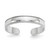 14K White Gold Milgrain Adjustable Toe Ring K5111