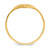 14k Polished Heart w/ Cross Ring K5117