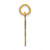 14k Small Elongated Number 65 Charm LES65