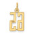 14k Small Elongated Number 65 Charm LES65