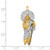 14K w/ Rhodium CZ D/C Polished St. Jude Pendant K5665