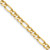 14K 18 inch 4.5mm Concave Open Figaro with Lobster Clasp Chain LFG120-18