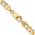 14K 18 inch 4.5mm Concave Open Figaro with Lobster Clasp Chain LFG120-18