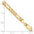 14K 7 inch 4.5mm Concave Open Figaro with Lobster Clasp Bracelet LFG120-7