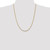 14K 24 inch 3mm Concave Open Figaro with Lobster Clasp Chain LFG080-24