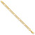 14K 9 inch 7.5mm Concave Open Figaro with Lobster Clasp Chain LFG200-9