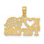 14K I HEART TURTLES Charm K6609