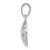 14K White Gold Polished Volleyball Pendant K5433W