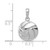 14K White Gold Polished Volleyball Pendant K5433W