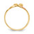 14K Two-tone Angel & Satin Heart Ring K3891