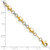 14K Two-tone Polished D/C Heart 7.5in Bracelet FB1871-7.5