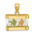 14K 3-D Moveable Enamel Fish Aquarium Charm K6737