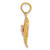 14K Two-tone Polished Flower in Fancy Border Heart Pendant K4012