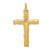 14K Large Tree Textured Cross Pendant K5459