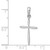 14K White Gold Polished Cross With Tapered Ends Pendant K5530W