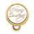 14K 3-D Enameled HAPPY BIRTHDAY Cake w/Brown Frosting Charm K6871