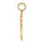 14K Textured Double Palm Tree Charm K7392