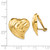 14k Non-pierced Heart Earrings H636