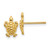 14K Mini Turtle Post Earrings K4438