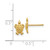 14K Mini Turtle Post Earrings K4438
