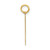 14k Medium Polished Number 84 Charm LM84