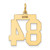 14k Medium Polished Number 84 Charm LM84