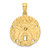 14K Starfish on Sand Dollar Charm K7390