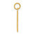 14k  Large Polished Number 8 Charm LP08