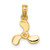 14K 3-D Polished Mini Three Blade Propeller Charm K7459