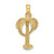 14K 2-D Palm Tree w/ Coconuts Charm K7480