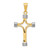 14k w/Rhodium Fancy Cross Pendant K1201