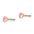 14k Madi K 3mm Pink CZ Earrings GK143