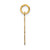 14k Small Polished Number 78 Charm LS78